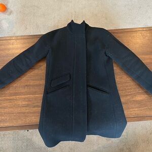 J. Crew Classic Black Pea Coat